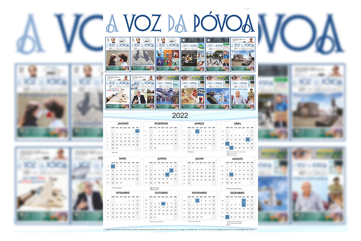 Calendário A Voz da Póvoa 2022