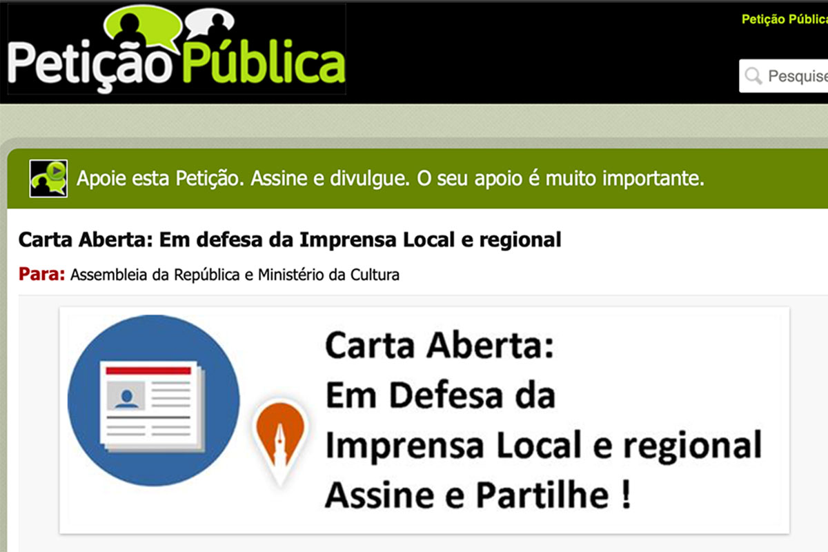 Carta Aberta: Em defesa da Imprensa Local e Regional