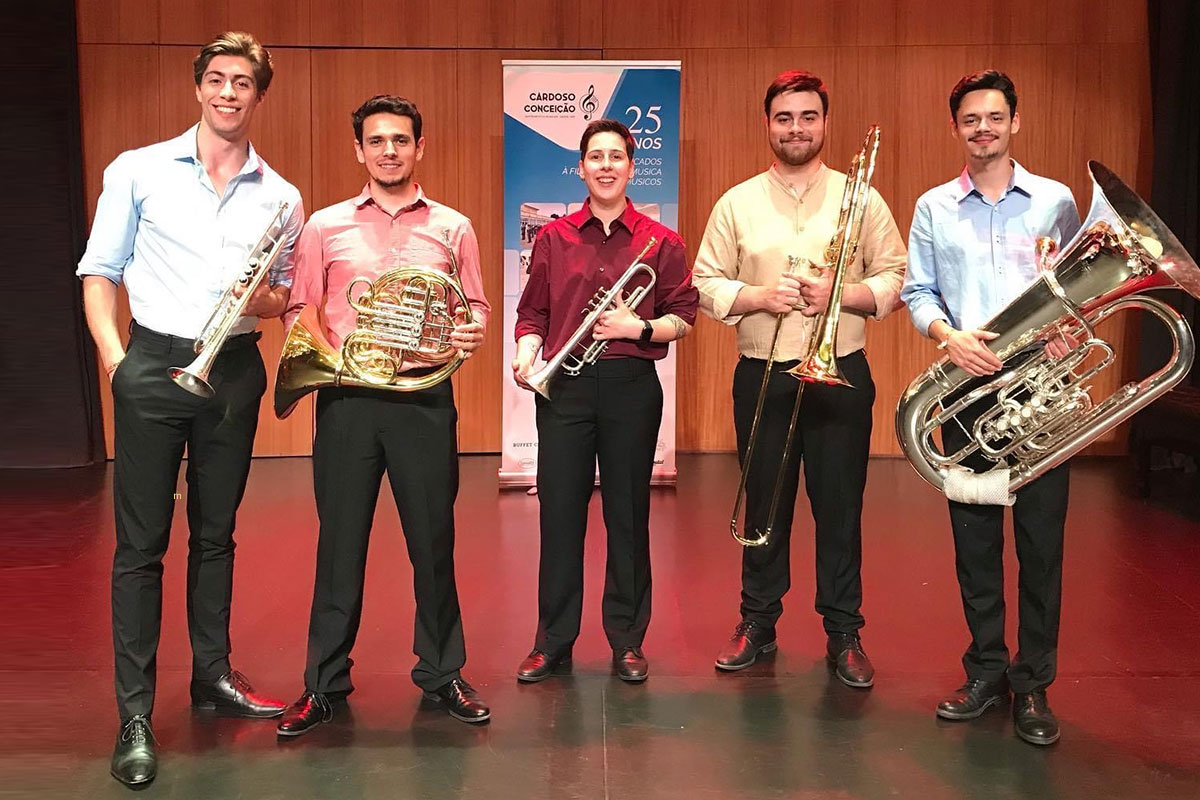 Auditório Municipal Recebeu Quinteto de Metais Unquiet Brass