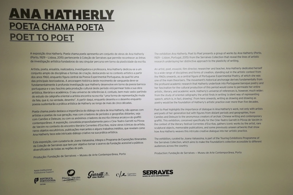 Serralves Expõe “Ana Hatherly. Poeta chama poeta” no Garrett