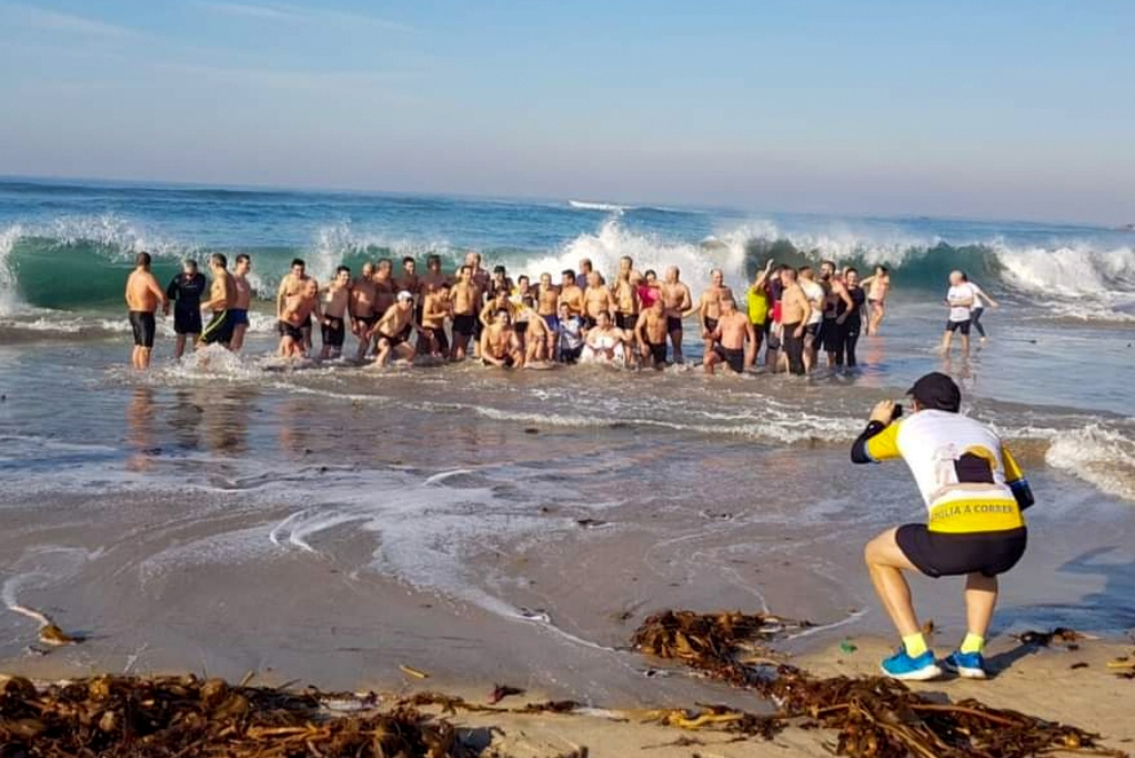 Primeiro Mergulho do Ano é na Praia da Couve