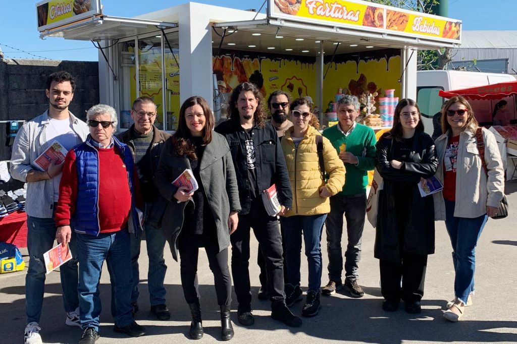 A Eurodeputada Marisa Matias Visitou a Praia e Feira da Estela