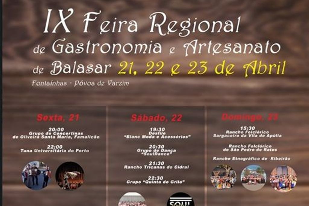 Junta de Balasar Organiza Feira Regional de Gastronomia e Artesanato