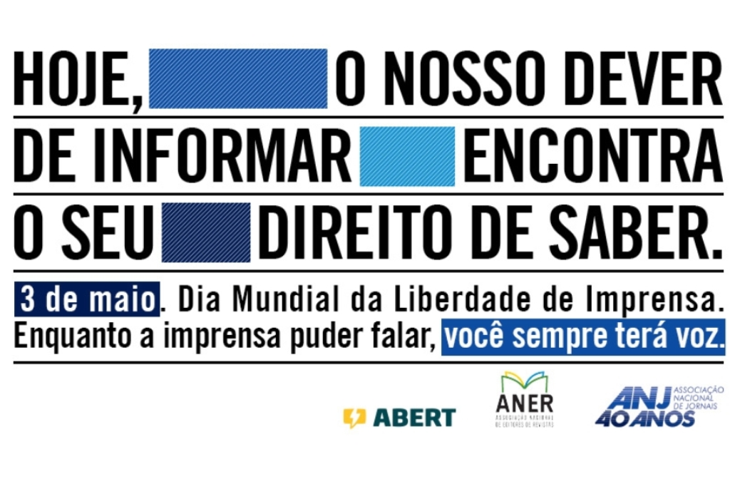 Dia Mundial da Liberdade de Imprensa Quer Ser Todos os Dias