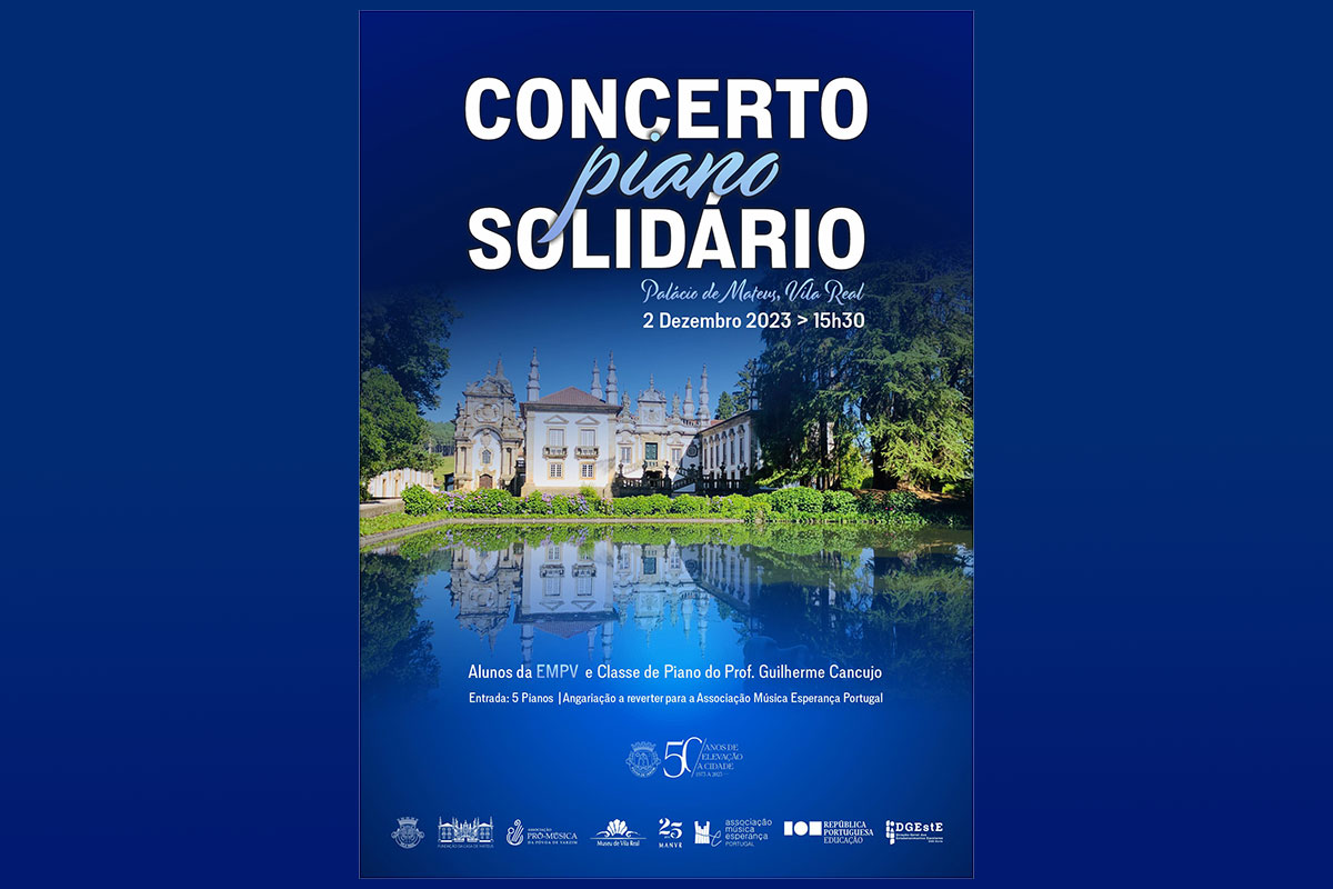 Concerto  “Piano Solidário” Palácio de Mateus em Vila Real