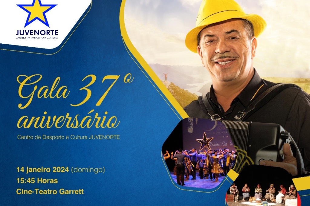 Canário na Gala do 37º Aniversário da Juvenorte