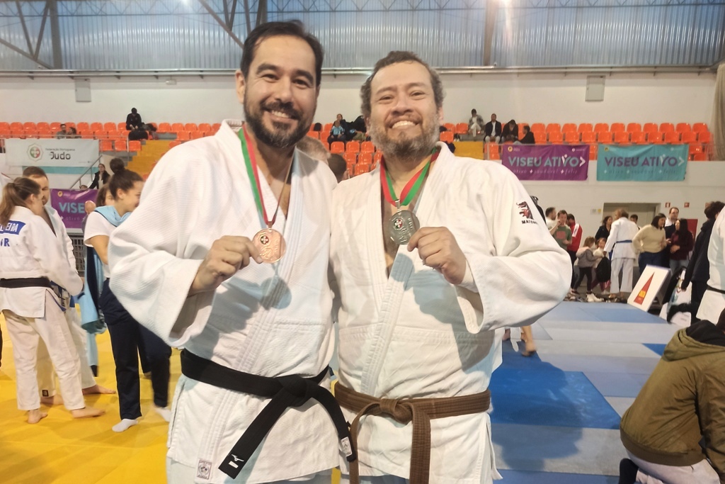 Veteranos de Prata e Bronze no Campeonato Nacional de Judo