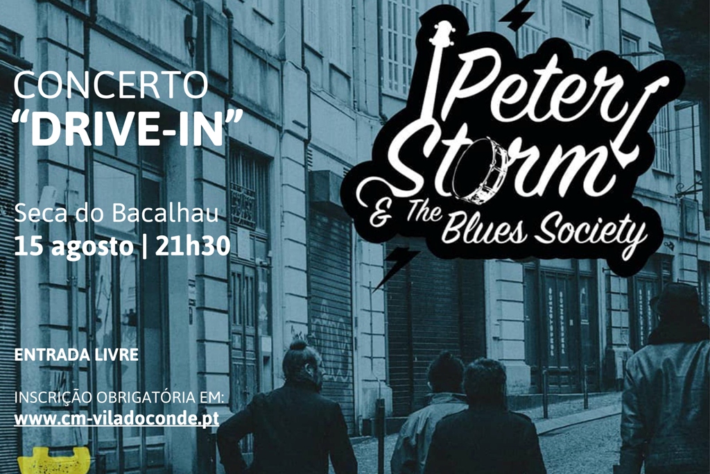 Peter Storm & The Blues Society no Drive-In da Seca do Bacalhau