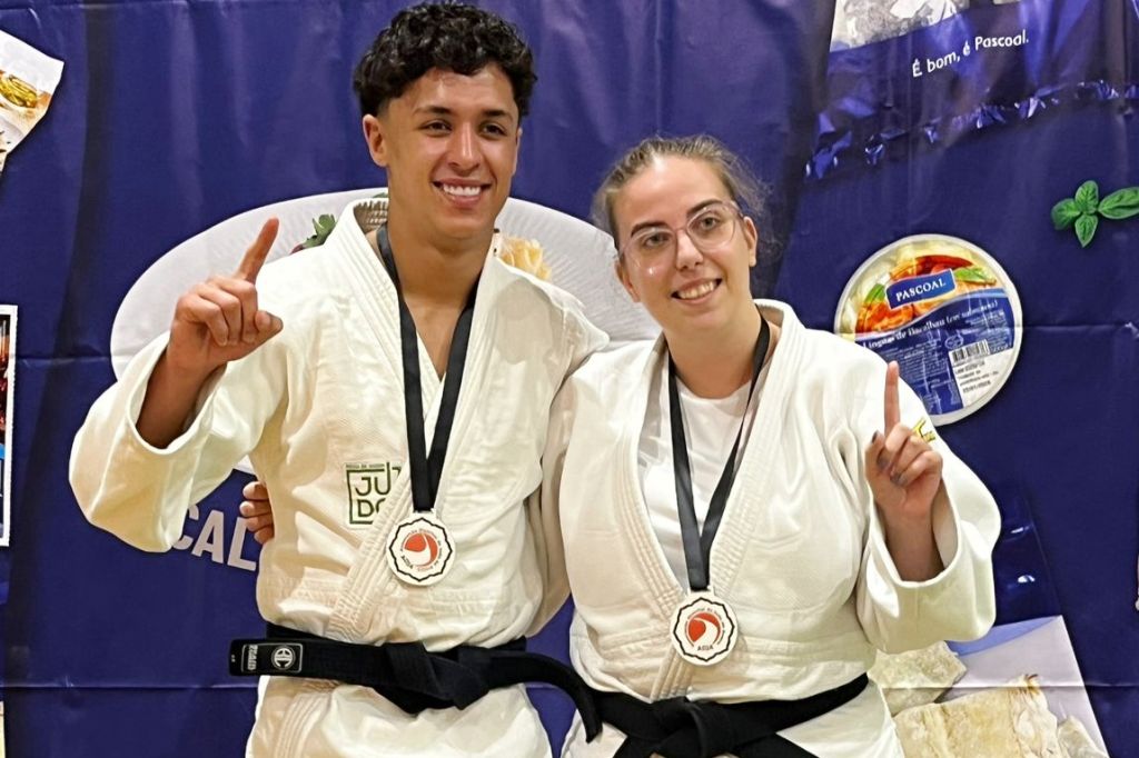 Olímpio Camargo e Cristiana Marques Campeões de Judo