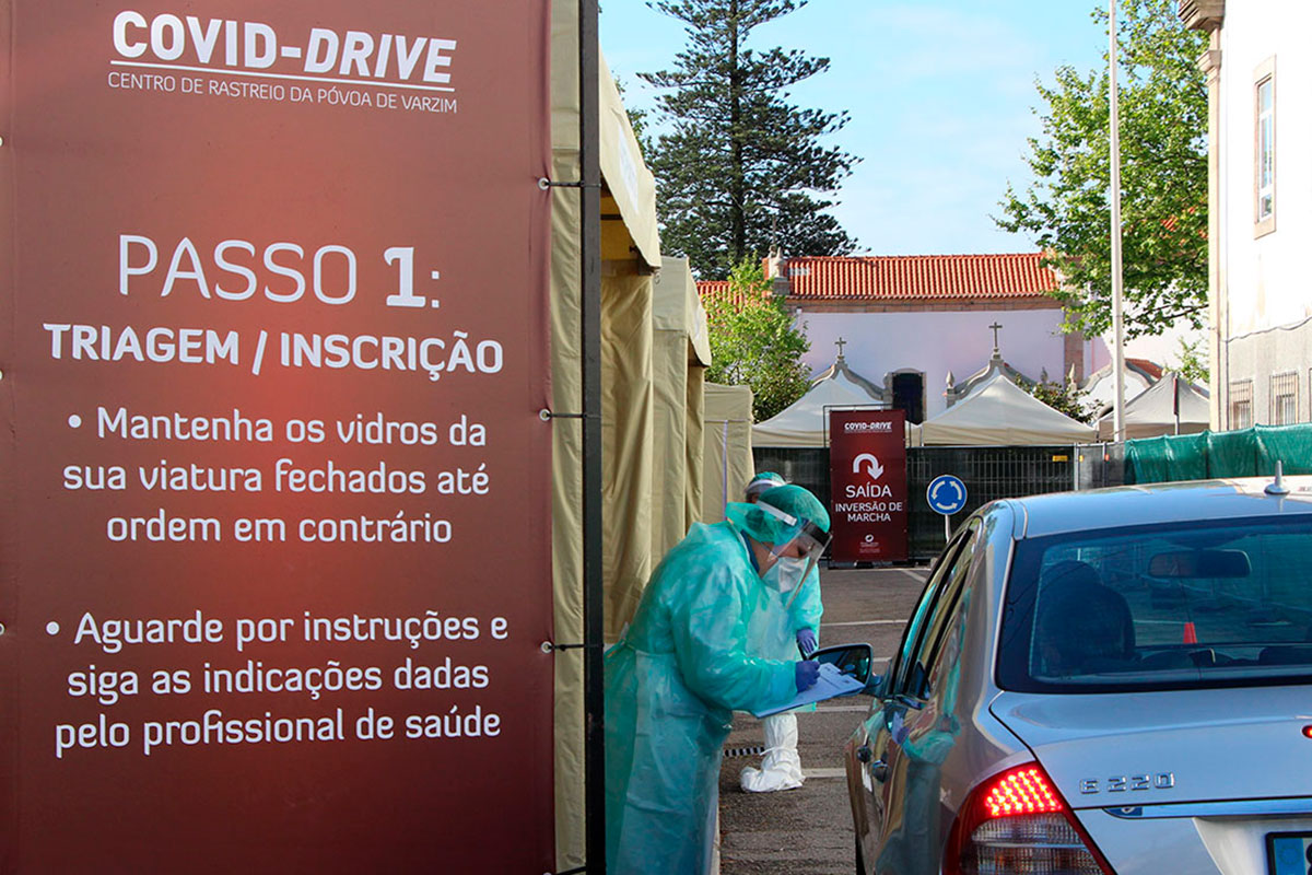 ‘Covid Drive Thru’ Entrou em Funcionamento na Segunda-Feira