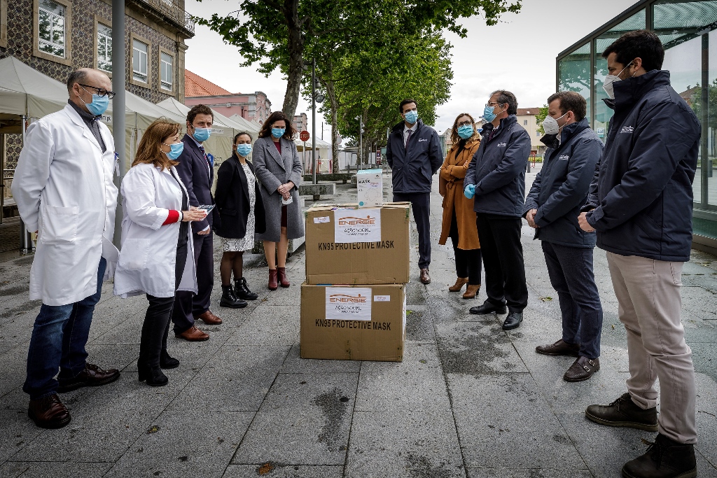 Entrega de Máscaras ao Centro Hospitalar pela Energie