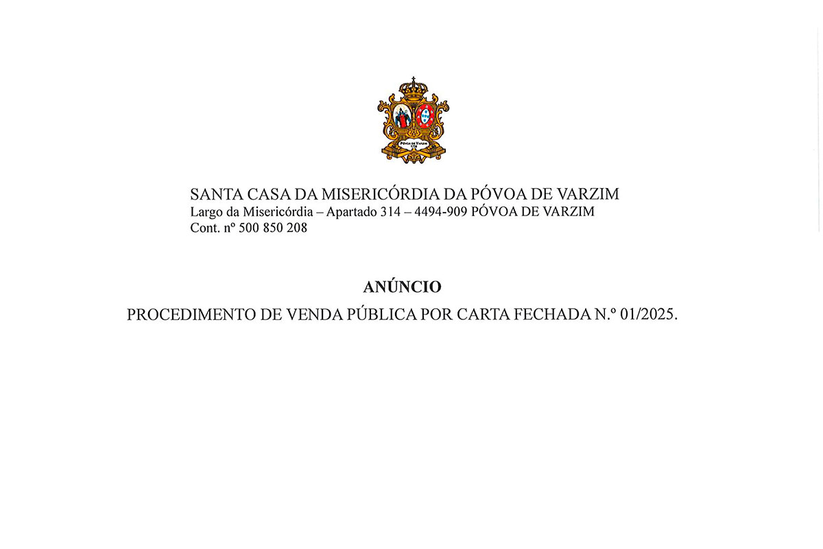 Anúncio Santa Casa da Póvoa de Varzim