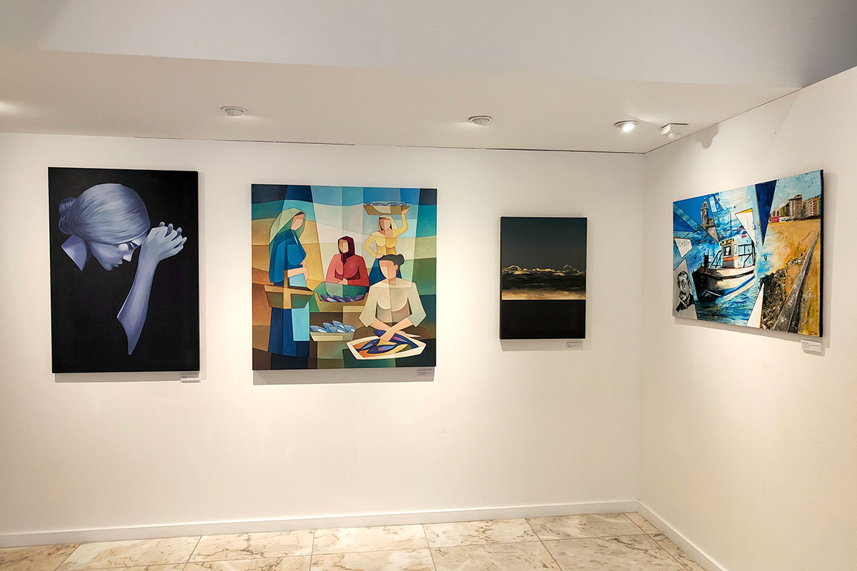 “Pintar a Póvoa de Varzim" na galeria da Biblioteca