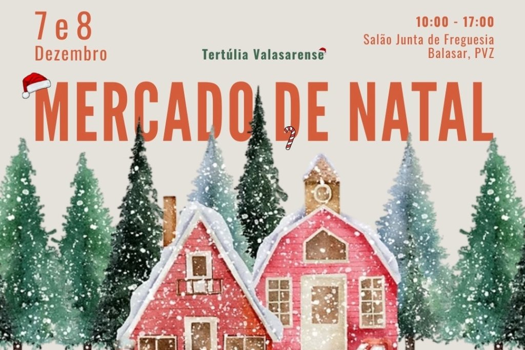 Há em Balasar um mercadinho de Natal
