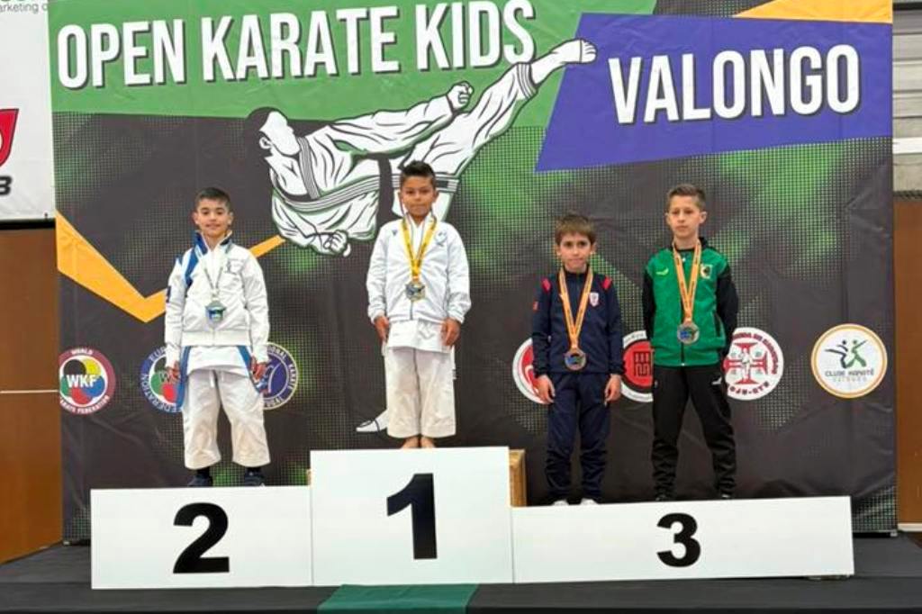 O CKA Póvoa preencheu o Pódio no Open Kids de Valongo