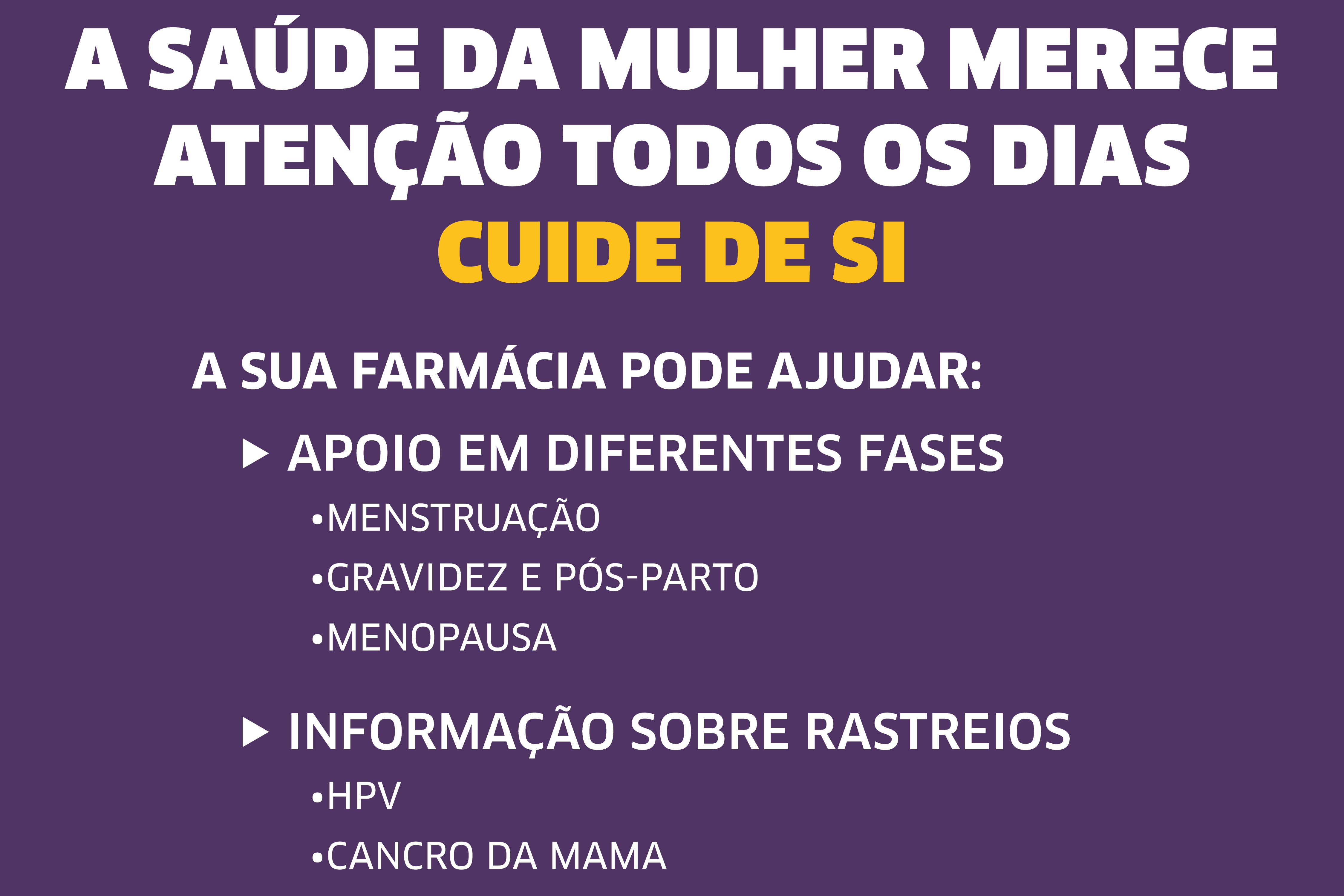 Campanha de sensibilização para a saúde da mulher