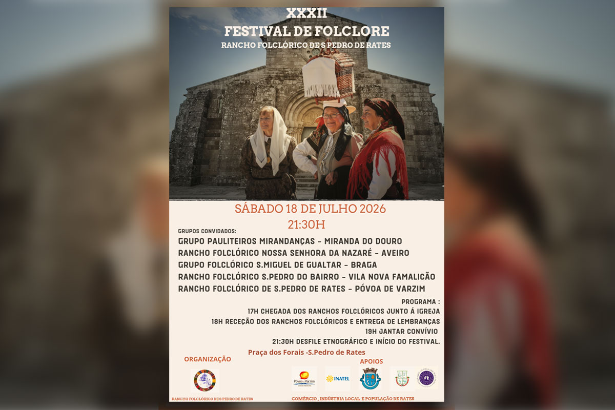 Rates Recebe o “XXXII Festival de Folclore" a 18 de Julho